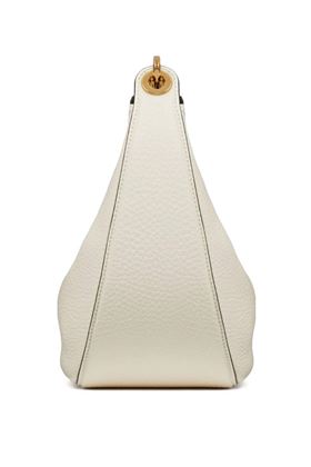 ivory white leather gold-tone hardware chain-link shoulder strap VLogo Valentino Garavani | 5W2B0Q42JDK098